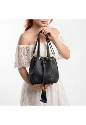 Bolso Cartera Mujer Dama Karla Chacon Iris Negro
