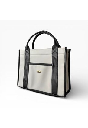 Bolso Dama Cartera Mujer Doble Funcion Eidy Beige