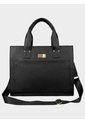 Bolso Mochila Dama Cartera Mujer Doble Función Mona Negro de KARLA CHACON