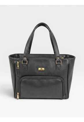 Bolso Tote Con Cosmetiquera Karla Chacon Niah Negro