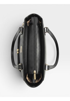 Bolso Tote Con Cosmetiquera Karla Chacon Niah Negro