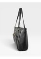 Bolso Tote Con Cosmetiquera Karla Chacon Niah Negro de KARLA CHACON