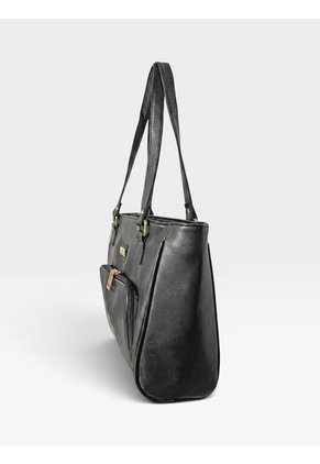Bolso Tote Con Cosmetiquera Karla Chacon Niah Negro