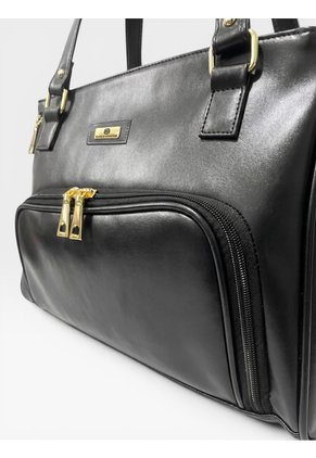 Bolso Tote Con Cosmetiquera Karla Chacon Niah Negro