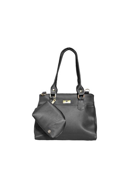 Bolso Cartera Doble Funcion Dama Mujer Karla Chacon Naza Negro