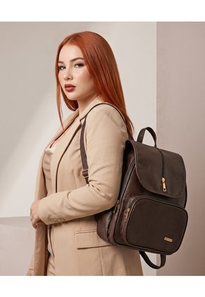 Morral Casual Doble Compartimento Con Solapa Karla Chacon