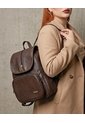 Morral Casual Doble Compartimento Con Solapa Karla Chacon de KARLA CHACON