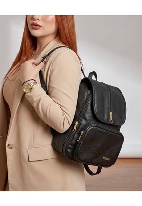 Morral Casual Doble Compartimento Con Solapa Karla Chacon