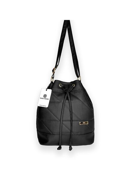 Bolso Manos Libres De Dama Mujer Karla Chacon Nena Negro