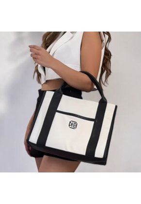 Bolso Dama Cartera Mujer Doble Funcion Eidy Beige