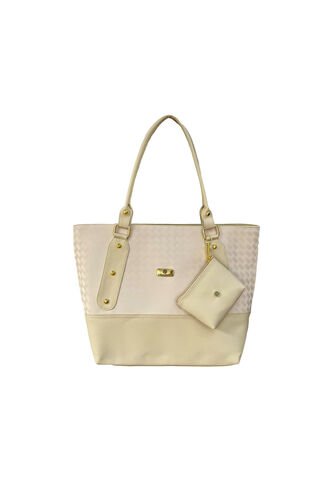 Bolso Tote Elegante Para Mujer Con Monedero Karla Chacon Gala Beige KARLA CHACON