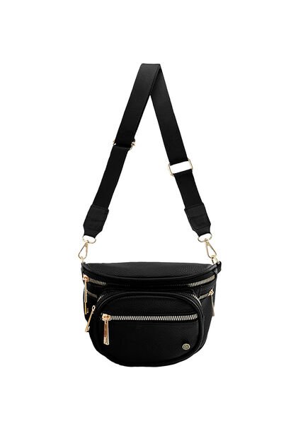 Canguro Riñonera Koala De Dama Mujer Karla Chacon Sara Negro