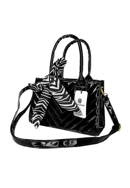 Bolso Cartera Mujer Dama Karla Chacon Issa Negro