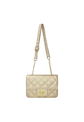 Bolso Manos Libres De Dama Mujer Karla Chacon Sanz Dorado KARLA CHACON