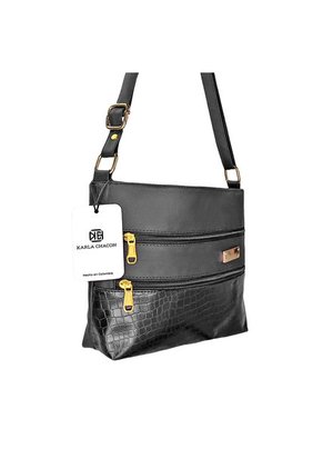 Bolso Manos Libres De Dama Mujer Karla Chacon Alix Negro