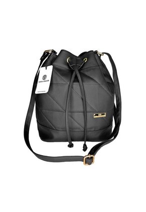 Bolso Manos Libres De Dama Mujer Karla Chacon Nena Negro