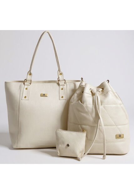 Set De Bolsos Para Mujer Bolso Tote + Bolso Manos Libres + Monedero Karla Chacon