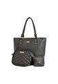 Set De Bolsos Para Mujer Bolso Tote Mila + Bolso Manos Libres Sade + Monedero Karla Chacon Negro de KARLA CHACON