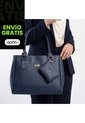 Set De Bolsos Para Mujer Bolso Tote, Bolso Manos Libres, Monedero Karla Chacon de KARLA CHACON