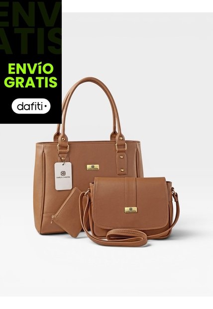 Set De Bolsos Para Mujer Bolso Tote, Bolso Manos Libres, Monedero Karla Chacon
