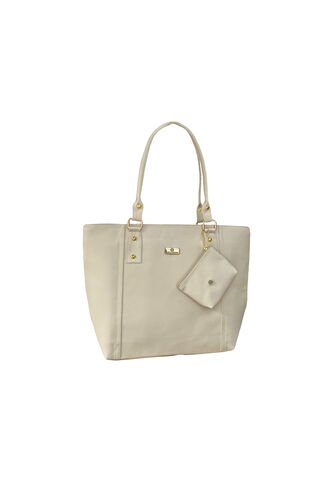 Bolso Tote Elegante Para Mujer Con Monedero Karla Chacon Mila Beige KARLA CHACON