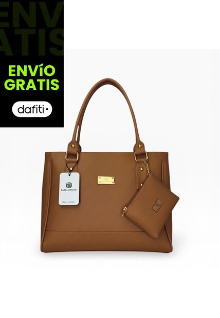 Bolso Tote Con Monedero Dama Cartera Mujer Karla Chacon