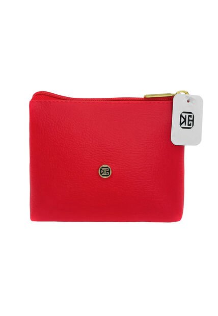Monedero Pequeño Dama Mujer Karla Chacon Viky Rojo