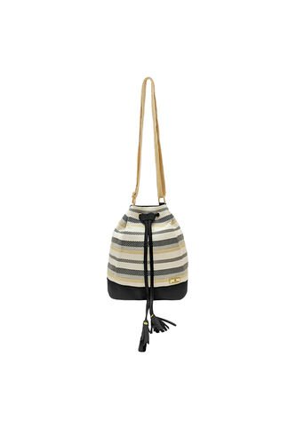 Bolso Manos Libres Bucket Dama Mujer Karla Chacon Aria Negro KARLA CHACON