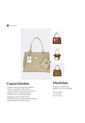 Bolso Dama Cartera Con Monedero Mujer Karla Chacon Crez Beige de KARLA CHACON