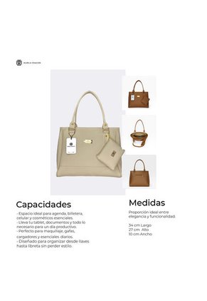 Bolso Dama Cartera Con Monedero Mujer Karla Chacon