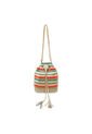 Bolso Manos Libres Bucket Dama Mujer Karla Chacon Aria Beige de KARLA CHACON