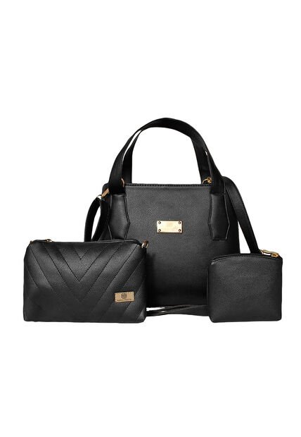 Cartera Bolso Mujer Dama Karla Chacon Fany Negro