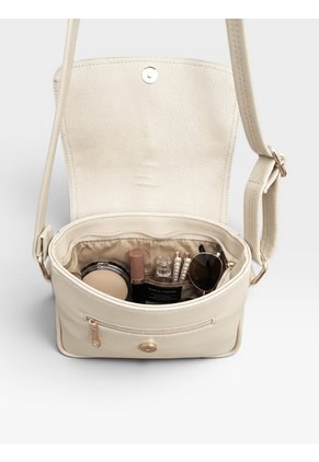 Bolso Manos Libres De Dama Mujer Karla Chacon Lady Beige