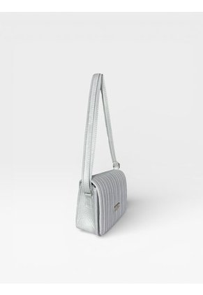 Bolso Bandolera Cartera Manos Libres Dama Mujer Karla Chacon Baru Plata