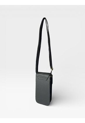 Bolso Bandolera Pequeño Manos Libres Portacelular Karla Chacon Geny Negro