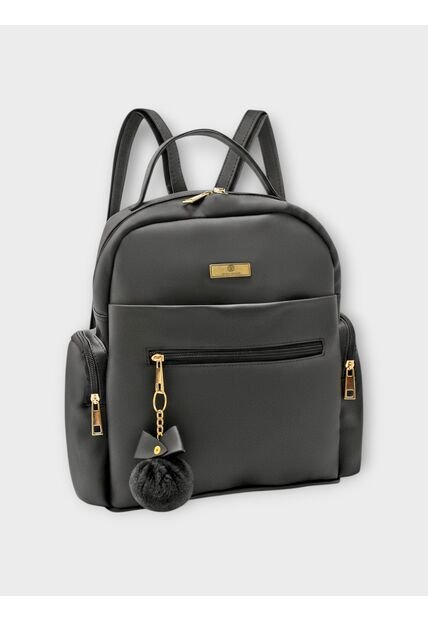 Bolso Morral Maletin Maleta Casual Mediano De Dama Mujer Karla Chacon Naty Negro