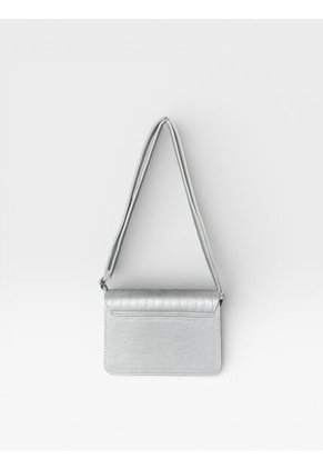 Bolso Bandolera Cartera Manos Libres Dama Mujer Karla Chacon Baru Plata