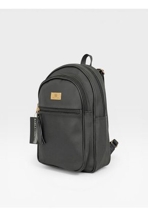 Bolso Morral Maletin Casual Mediano De Dama Mujer Karla Chacon Moka Negro