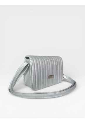 Bolso Bandolera Cartera Manos Libres Dama Mujer Karla Chacon Baru Plata