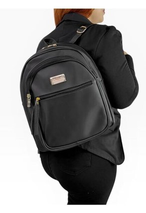 Bolso Morral Maletin Casual Mediano De Dama Mujer Karla Chacon Moka Negro