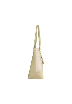 Bolso Tote Elegante Para Mujer Con Monedero Karla Chacon Gala Beige