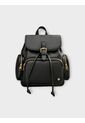 Bolso Morral Maleta Casual Para Mujer Con Herrajes Dorados Karla Chacon Abby Negro de KARLA CHACON