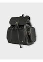 Bolso Morral Maleta Casual Para Mujer Con Herrajes Dorados Karla Chacon Abby Negro de KARLA CHACON