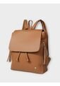 Bolso Maletin Morral Casual Mediano De Dama Mujer Karla Chacon Pace Miel de KARLA CHACON