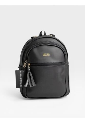 Bolso Morral Maletin Casual Mediano De Dama Mujer Karla Chacon Moka Negro KARLA CHACON