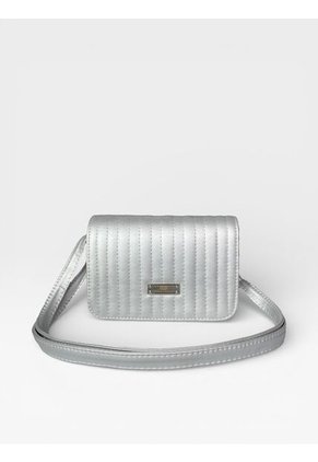 Bolso Bandolera Cartera Manos Libres Dama Mujer Karla Chacon Baru Plata