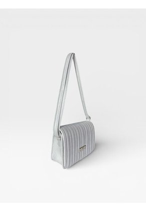Bolso Bandolera Cartera Manos Libres Dama Mujer Karla Chacon Baru Plata