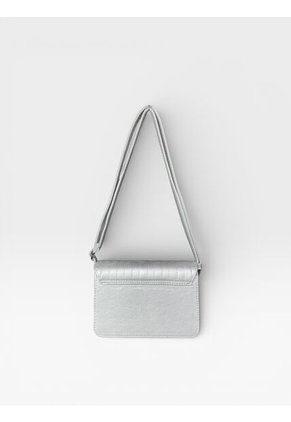 Bolso Bandolera Cartera Manos Libres Dama Mujer Karla Chacon Baru Plata