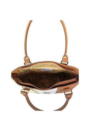 Cartera Mujer Bolso Dama Con Accesorio Karla Chacon Gera Miel