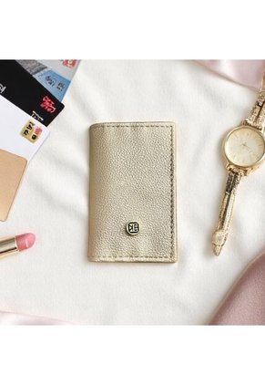 Billetera Delgada Portadocumentos Tarjetero Karla Chacon Aime Doradoo